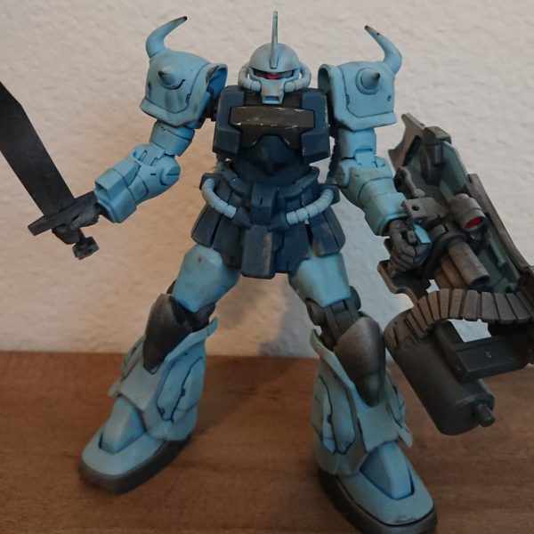 グフカスタムhgウェザリングマスターで汚す