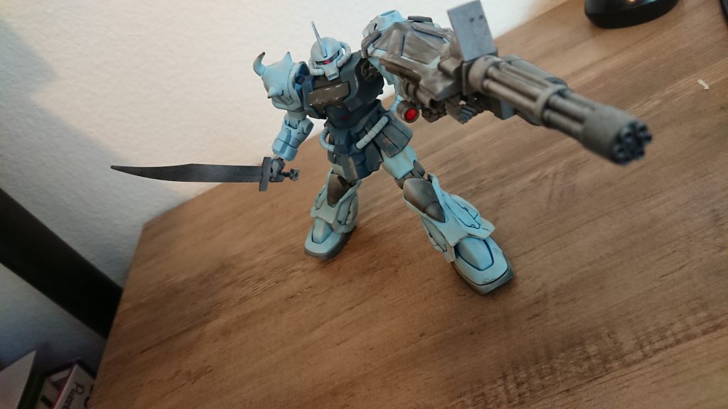 グフカスタムhgウェザリングマスターで汚す–3枚目/制作者：Moon_78