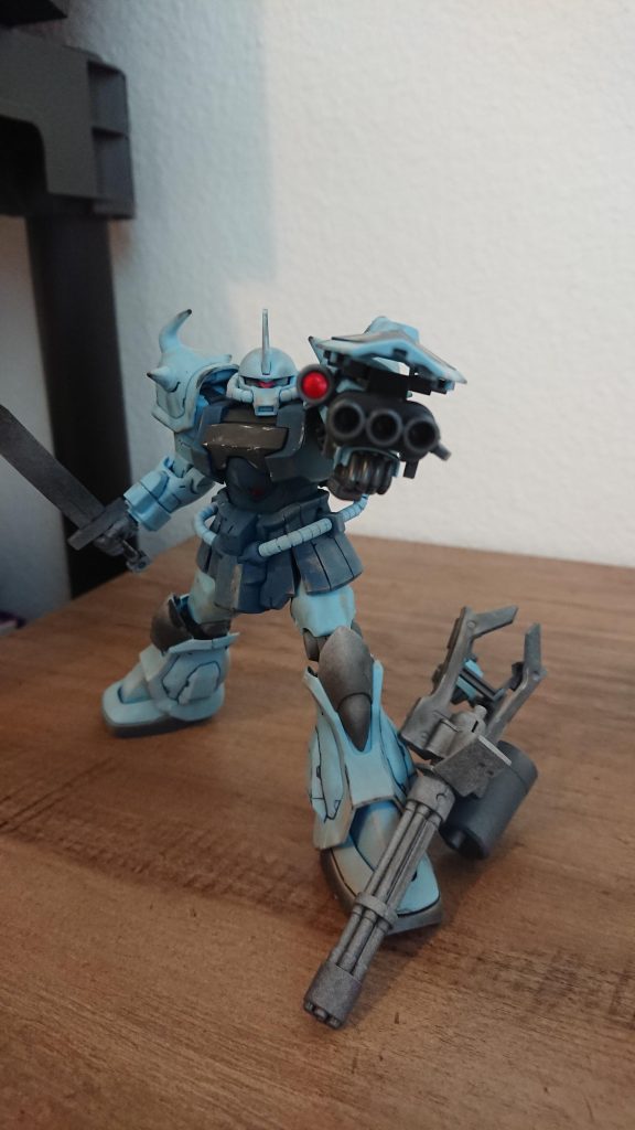 グフカスタムhgウェザリングマスターで汚す–4枚目/制作者：Moon_78