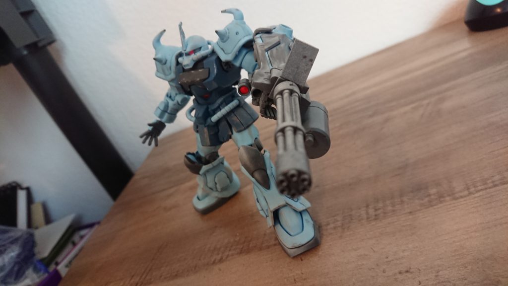 グフカスタムhgウェザリングマスターで汚す–5枚目/制作者：Moon_78