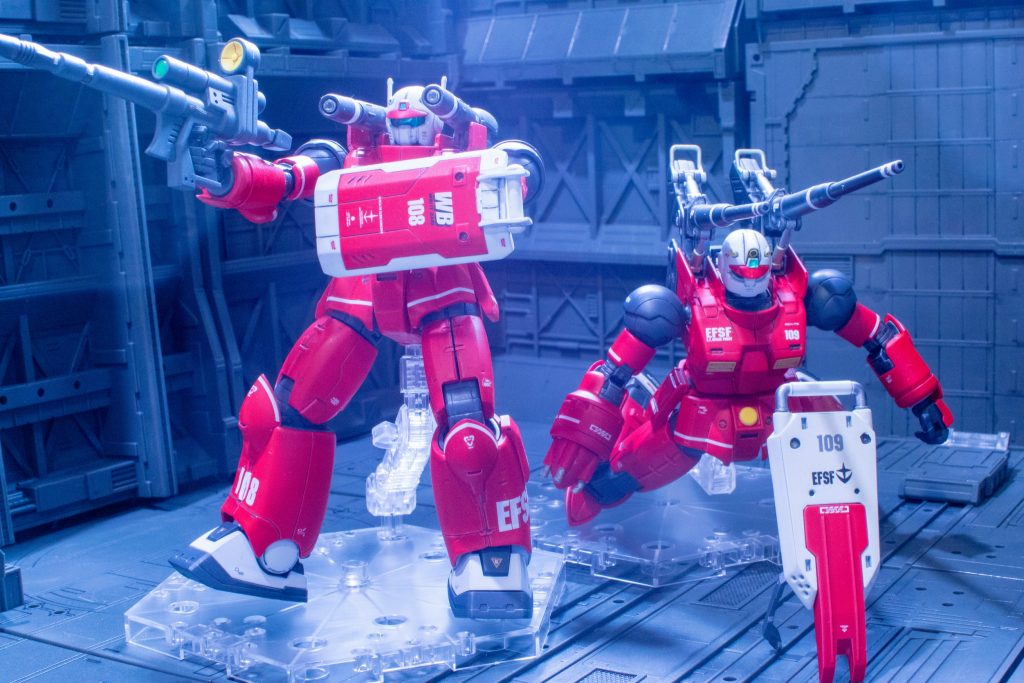 2機揃って嬉しい。盾は実用性あるか謎ですが、陸戦ガンダムに変更。