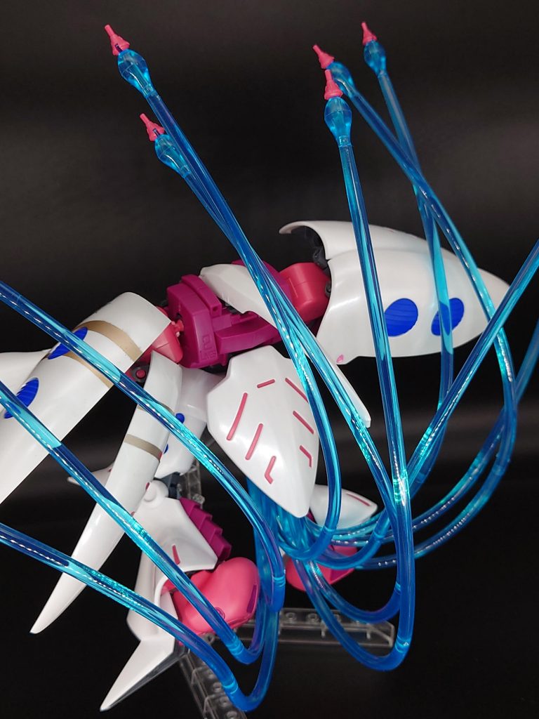 56作目　HG 1/144　キュベレイ　キュベレイMk-Ⅱ　部分塗装　フインファンネルセット–4枚目/制作者：@kjyun_choroq