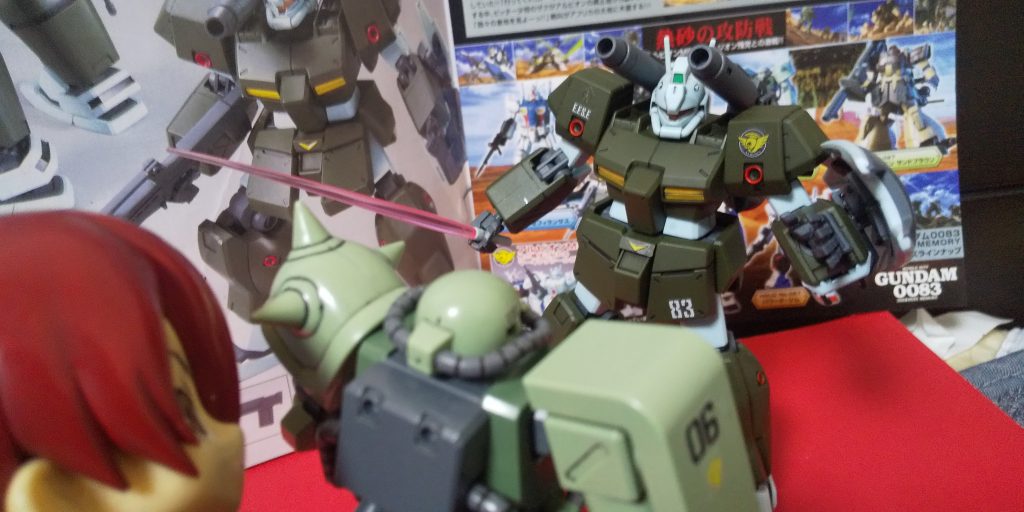 :ビームサーベルだ。連邦のMSのキャノン系で近接装備がされたな。これで近接に対して弱点が解消されたな。