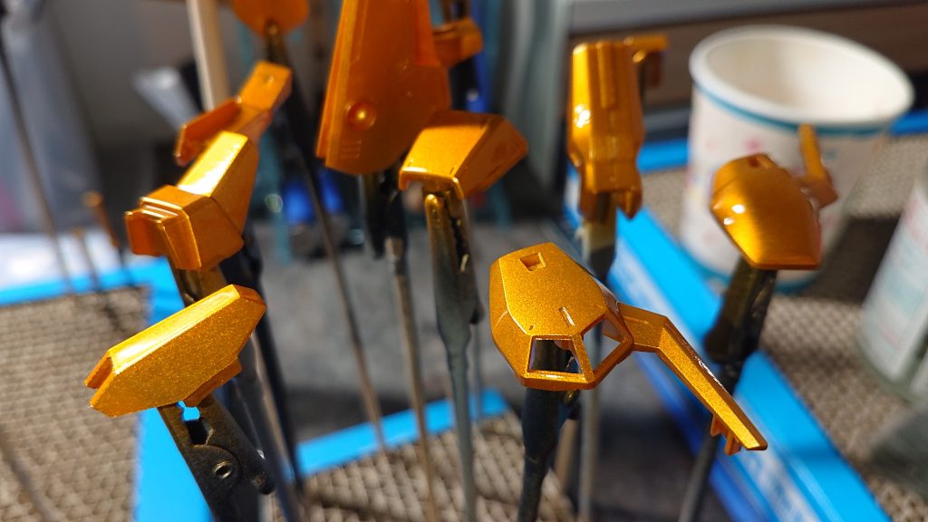 クリアーイエロー吹きました。粒子が少し大きめな感じになりましたが、個人的には気に入っています😃