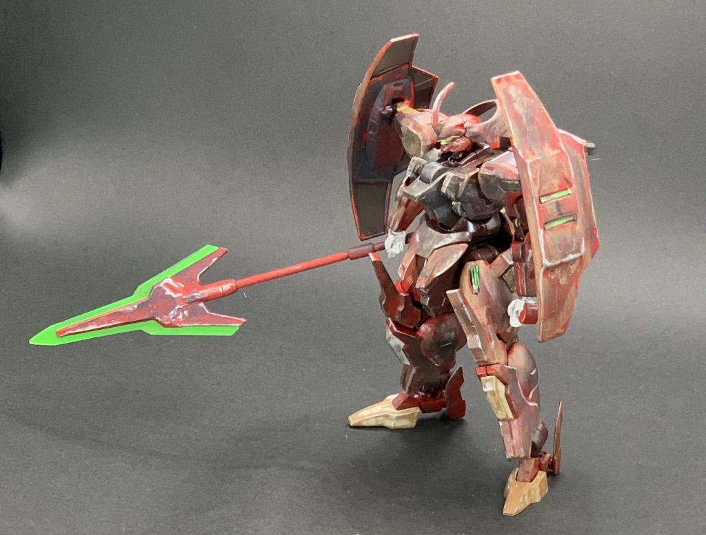 赤はスーパーイタリアンレッドを使いました。箱絵とアニメと完成図みんな色が違うの面白いですね