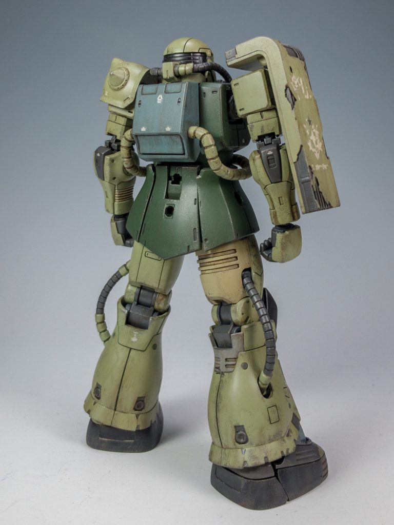 リアビューです。ウェザリングカラーがいい仕事をしてくれています！グランドブラウンは万能ですね。