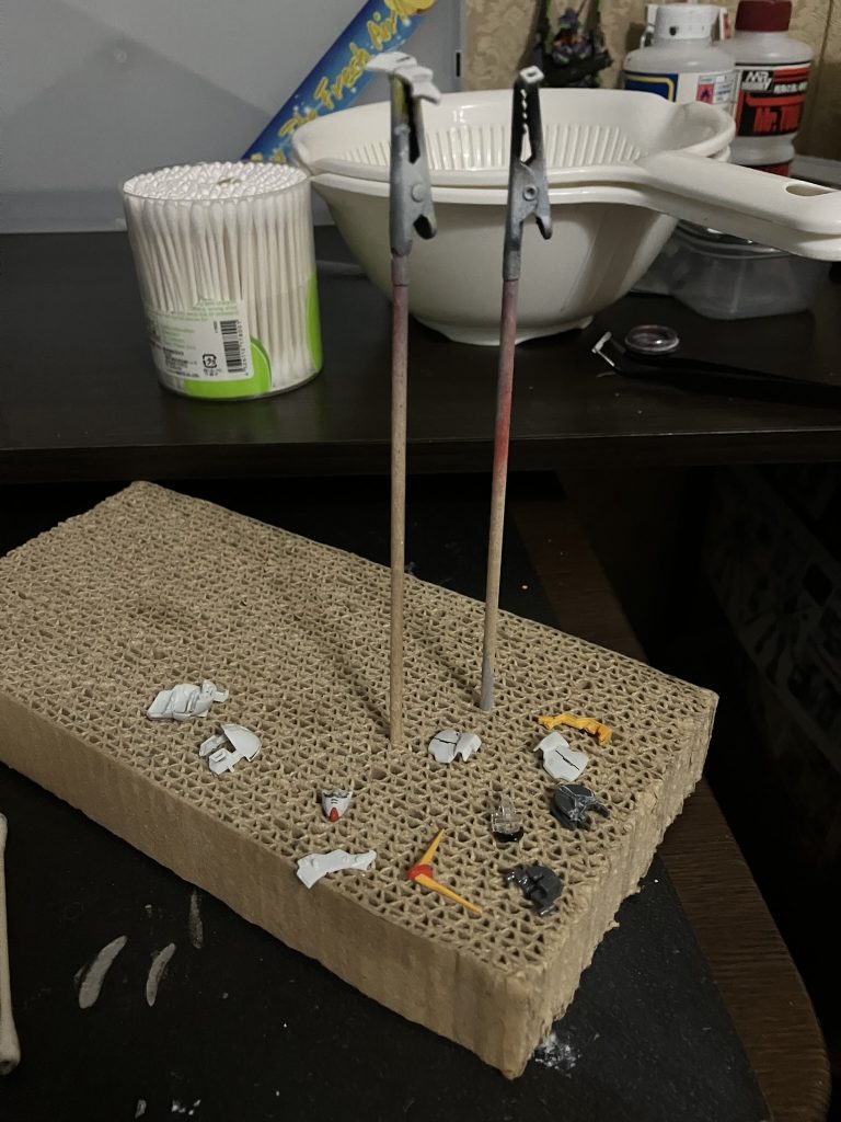 一個一個瞬着で付け直して何とか形になりました。