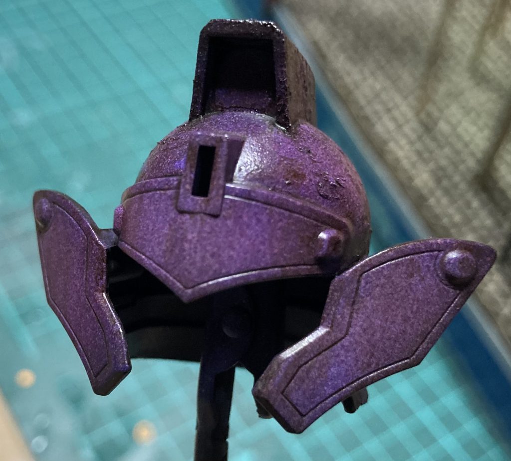 鮮やかさを残しつつ、深みのある鎧兜の表現は自分の思い描いたとおりにできた気がします✨️(  ◜ω◝ )いい渋みが出せました♨️