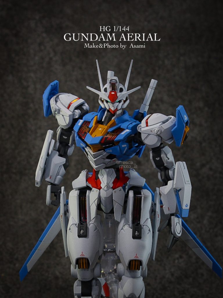 Twitterでのメインショット。第一話でグエルを圧倒しビットオンフォームに戻る瞬間をイメージして撮影。