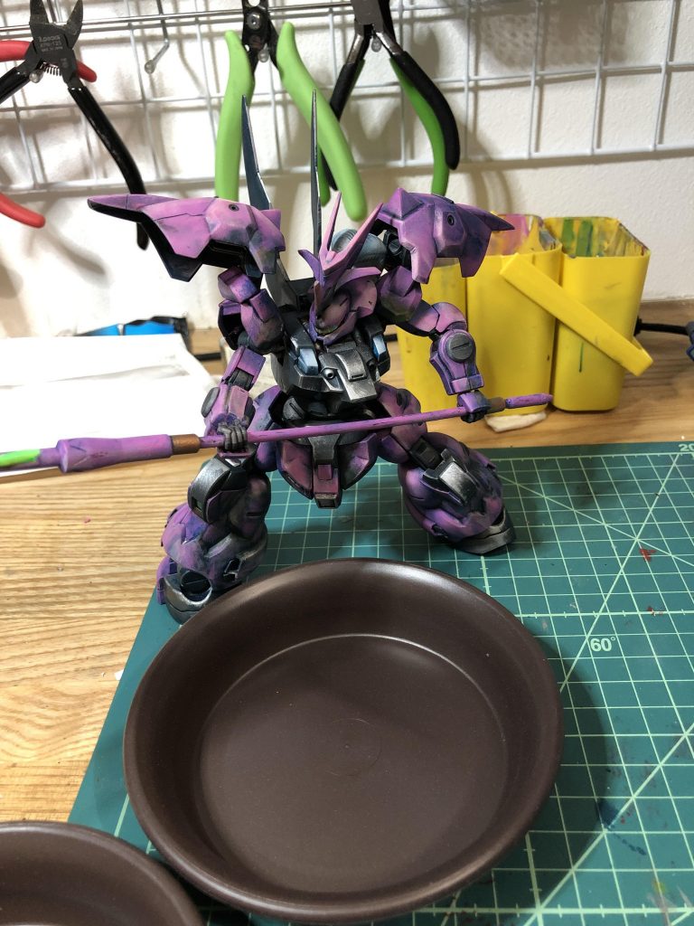 印影はウェザリングカラーとフィルターリキッドでつけています。