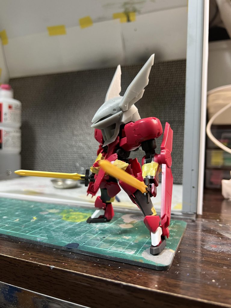 最後のデータを出力して寝かせていた胴体に乗せましたかなりしっくり来たのでモチベ回復してのって来ました、やはり迷ったら1からやり直すに限ります。