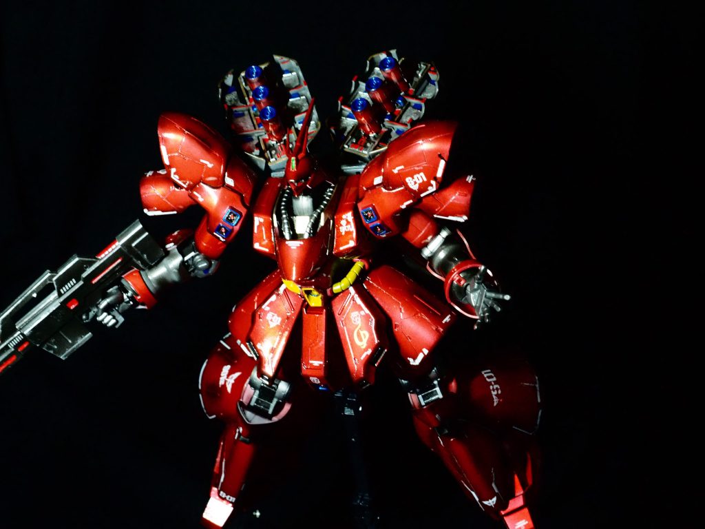 ファンネルが入ってるところも一応塗り分けてみたけどメカメカしくするのが難しい🤔他の人のを参考にまたつぎのプラモでやってみよう😌