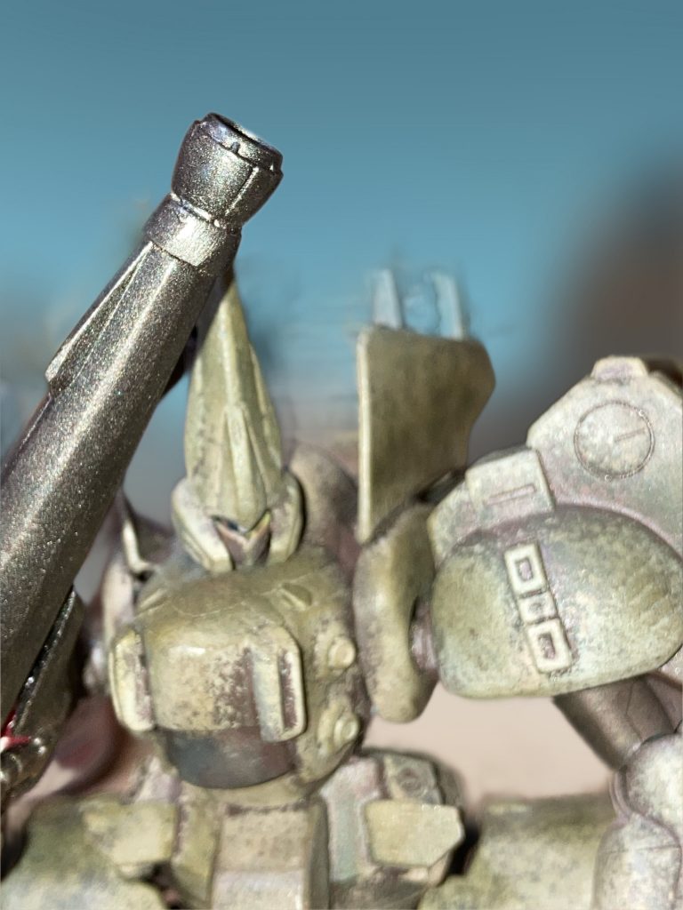 キットはもはや近藤機体には自分の中では定番となってる、グシオンとジoのhgに、ジャンクパーツをかき集めて組んでます。