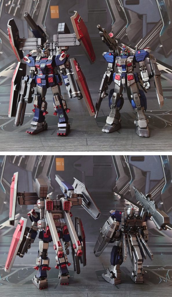 フルアーマーガンダム(サンダーボルト版)との比較。