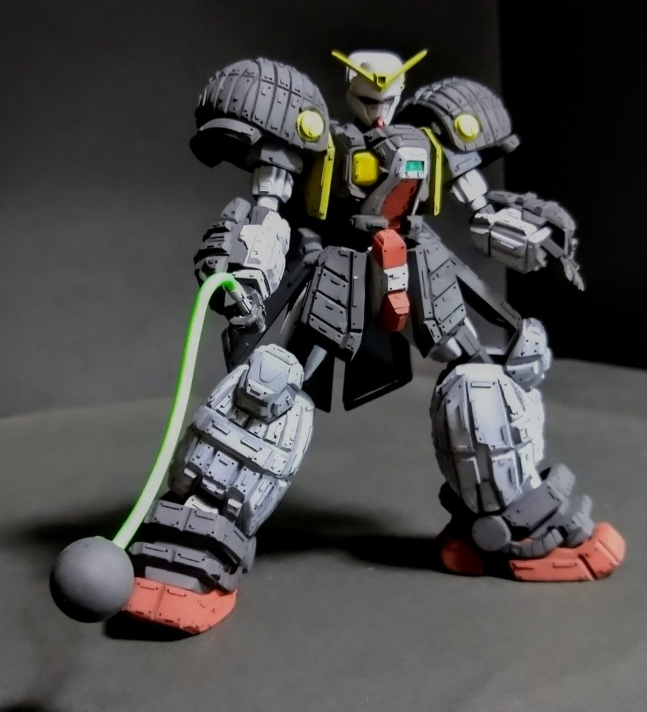 塗装も設定の色分けですが私的な好みで濃紺の部分をNATOブラックを使用しました。これはこれで良い感じになったかと思います。