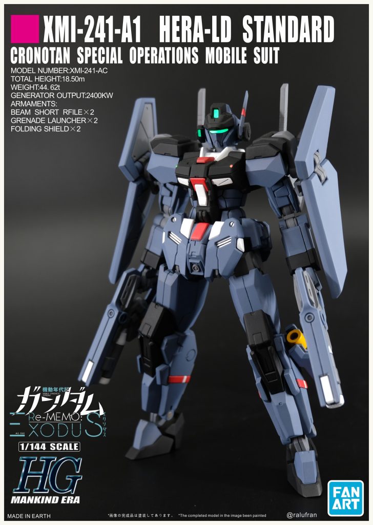 架空ガンプラ#2「ヘラルド標準型」（フルスクラッチ）–2枚目/制作者：@RalufRan_土豆