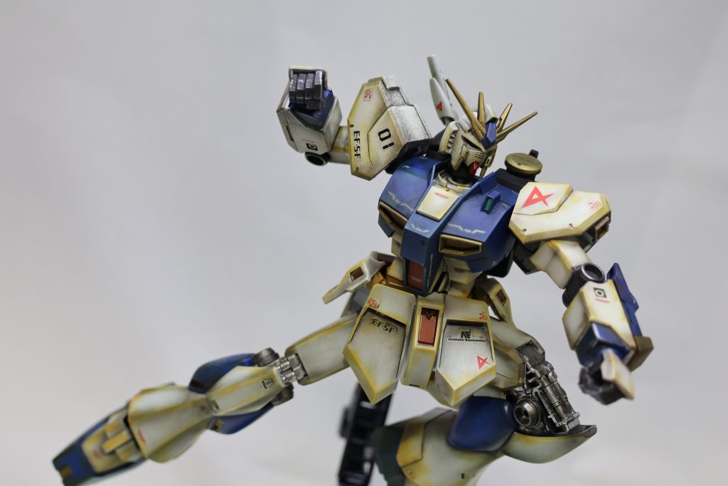 EG νガンダム　ウェザリング仕上げ&福岡カラー塗装–2枚目/制作者：あきお