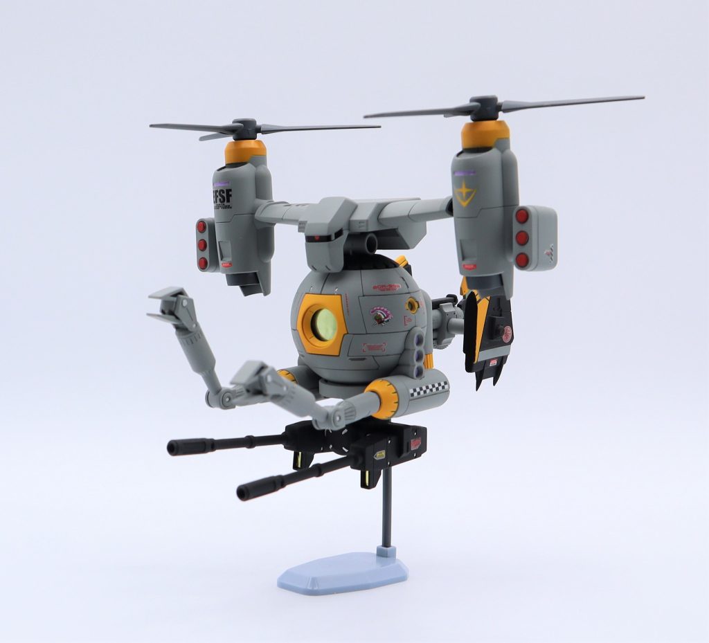 オスプレイ型ボールはHGBC1/144 ティルトローターパックとジャンクパーツ、プラ棒で製作しました✈