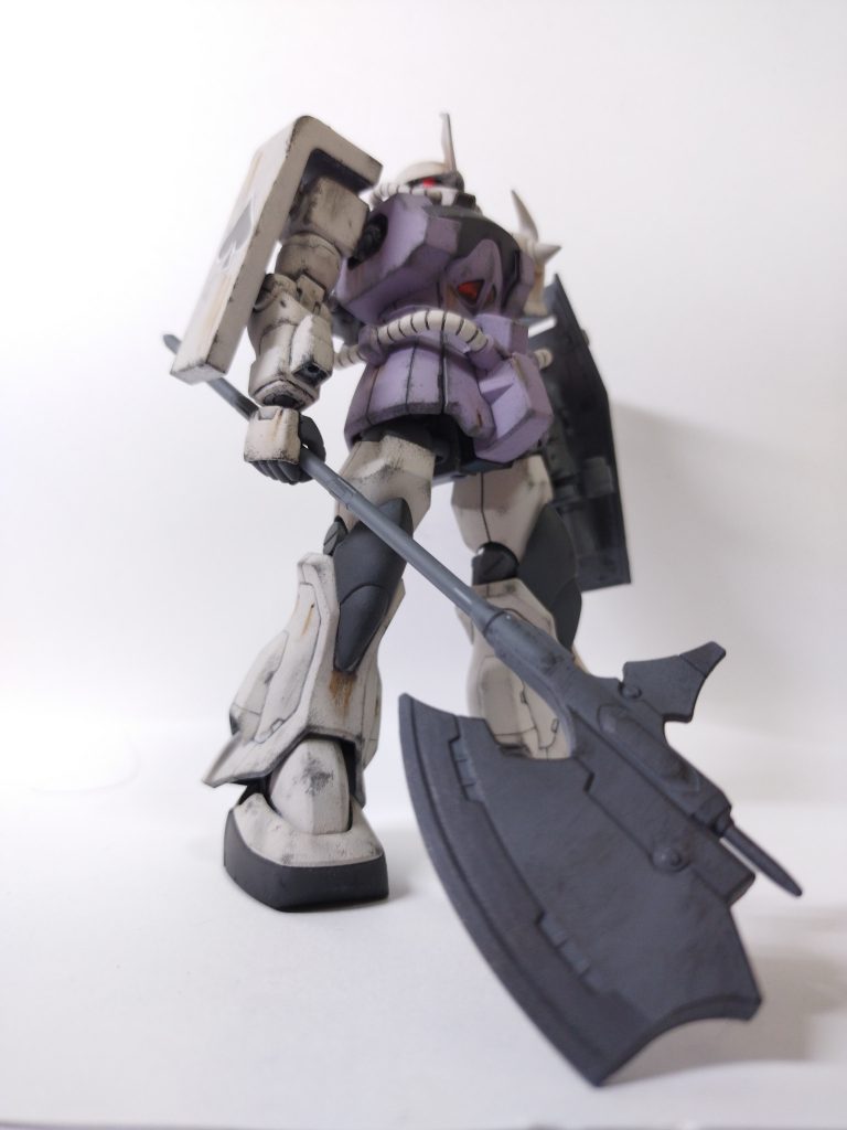 鉄血のハルバードが意外と似合いましたオルテガの高機動型ザクみたいですね