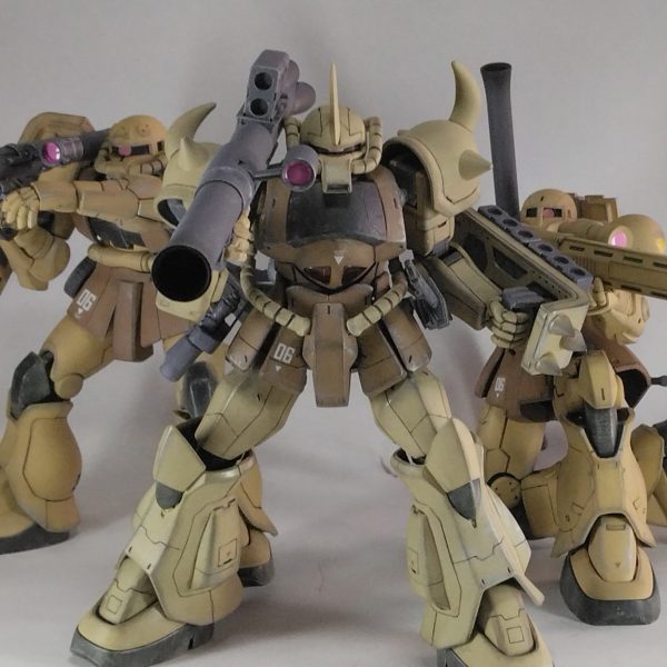 グフ小隊(砂漠戦仕様)