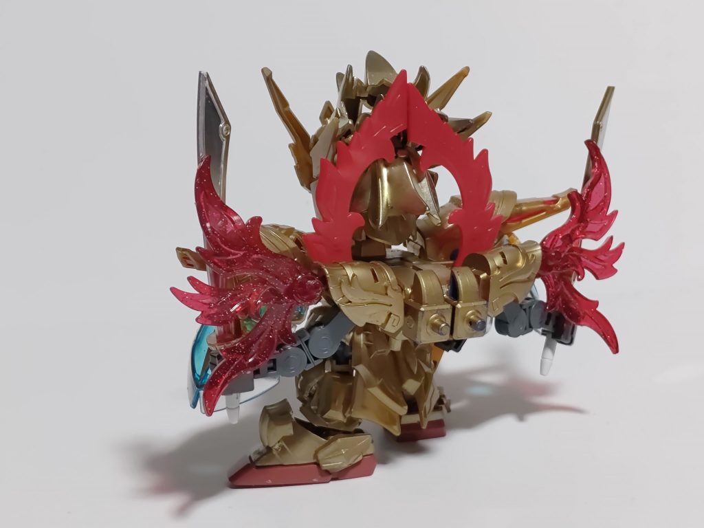 必殺技は、バックパックにあるサブアームの持つ二振りの刀に炎を纏わせ、その2本を通じて阿修波刀の刀身も炎に包み、サブアームを回転させてながら敵に突貫して斬り伏せる『阿修羅旋風斬（アシュラセンプウザン』。この技を受けた敵は一瞬で消し炭となり、亡骸すら残らない。