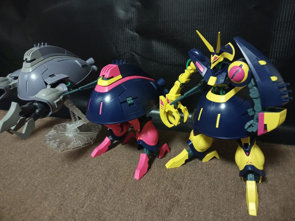 三機揃い踏みバウンドドックはちょうど三形態あるのでそれぞれの形態で家の陳列棚に飾る事にします(о´∀`о)最後までご覧いただき有難うございました