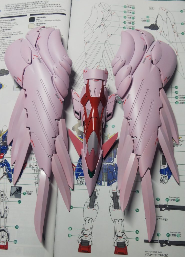 ベースの塗料はストライクルージュピンクです😌