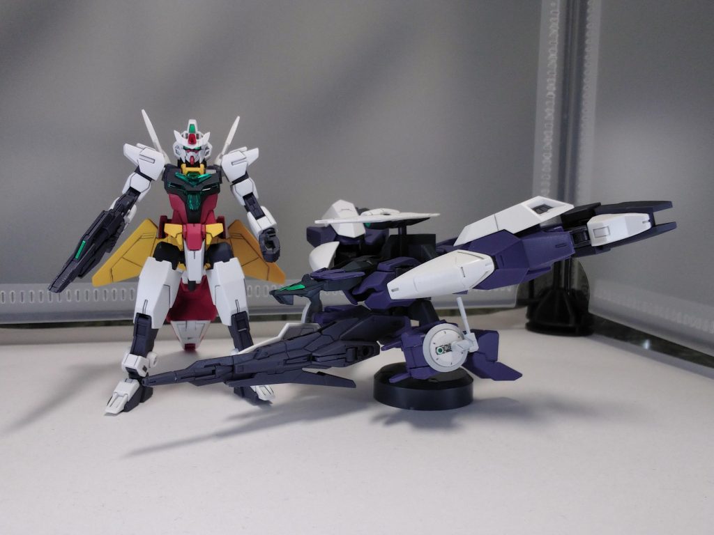 コアガンダムⅡ改とウラヌスアーマー改。