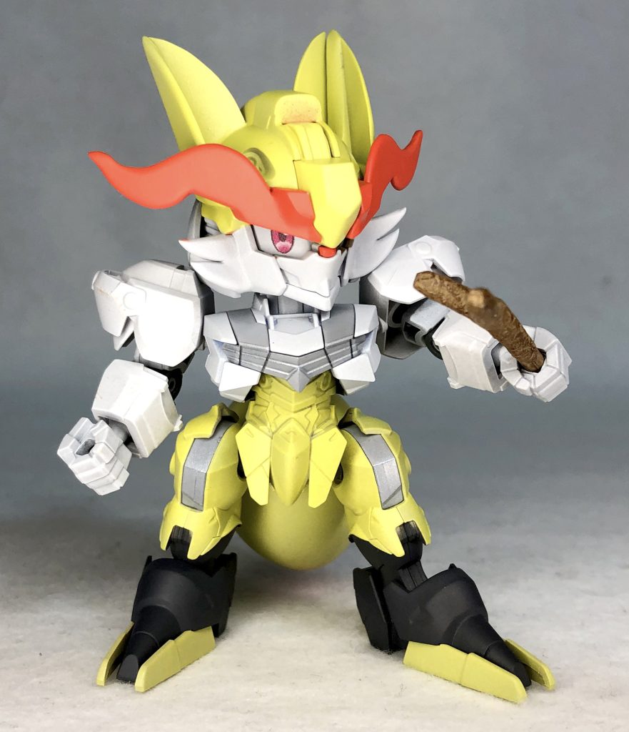 そして木の枝を着脱・手に持たせれます