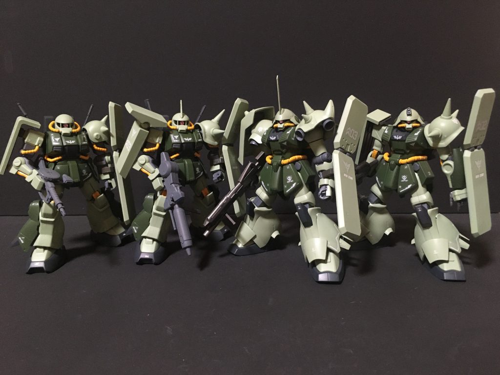 ネオジオン軍 ティターンズ開発系量産機の集合ショットです。マラサイ一般機  https://gumpla.jp/hg/1244541マラサイ指揮官機 https://gumpla.jp/hg/1244544ハイザック指揮官機 https://gumpla.jp/hg/1241547ハイザック一般機 https://gumpla.jp/hg/1241500ご覧いただきありがとうございました。気に入っていただけたら いいね👍をよろしくお願いいたします。