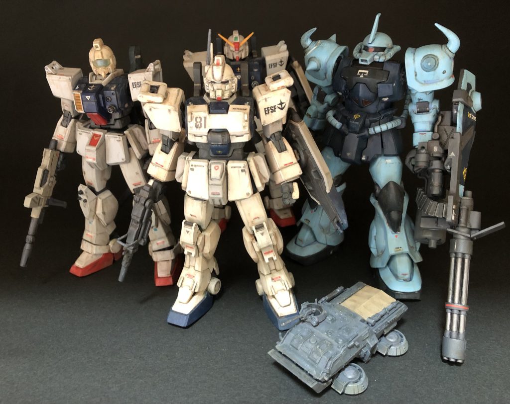 今回作ってみたキットです。違和感のない雰囲気に仕上げようと試みましたが、日が開いてしまうとなかなか難しいものですね。