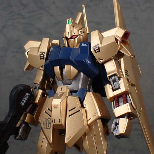 HG　百式　スーパーリッチゴールドで塗装