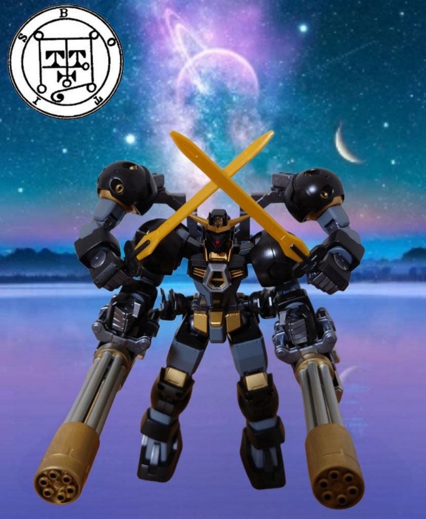ガンダムフレーム72体のうち17番目の機体「戦場の鬼神ボティス」悪魔ボティスは、二本角で剣を持った姿で権能は戦の調停者とのことなので、武力で黙らせる超武闘派のイメージで作成しました。作成中、こんなのと戦場で出会いたくないと思いながら作成してました。4本腕の鬼神です。異形のケモノ4「戦場の鬼神ボティス」|パイナップル少佐さんのガンプラ作品|GUNSTA(ガンスタ) (gumpla.jp)