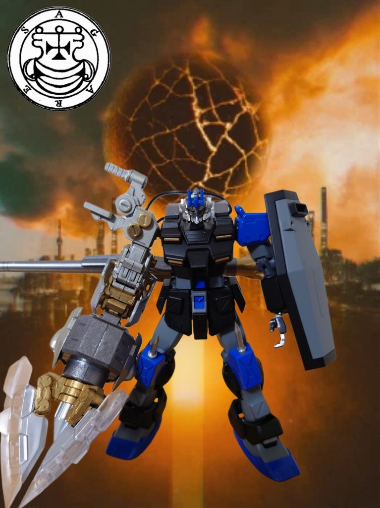 ガンダムフレーム72体のうち2番目の機体「大地揺るがすアガレス」悪魔アガレスの権能の地震を起こすをイメージして作成しました。ちなみに近距離用の武器だけだと心もとないので、バックパックにキャノン仕込んでます。異形のケモノ2「大地揺るがすアガレス」|パイナップル少佐さんのガンプラ作品|GUNSTA(ガンスタ) (gumpla.jp)