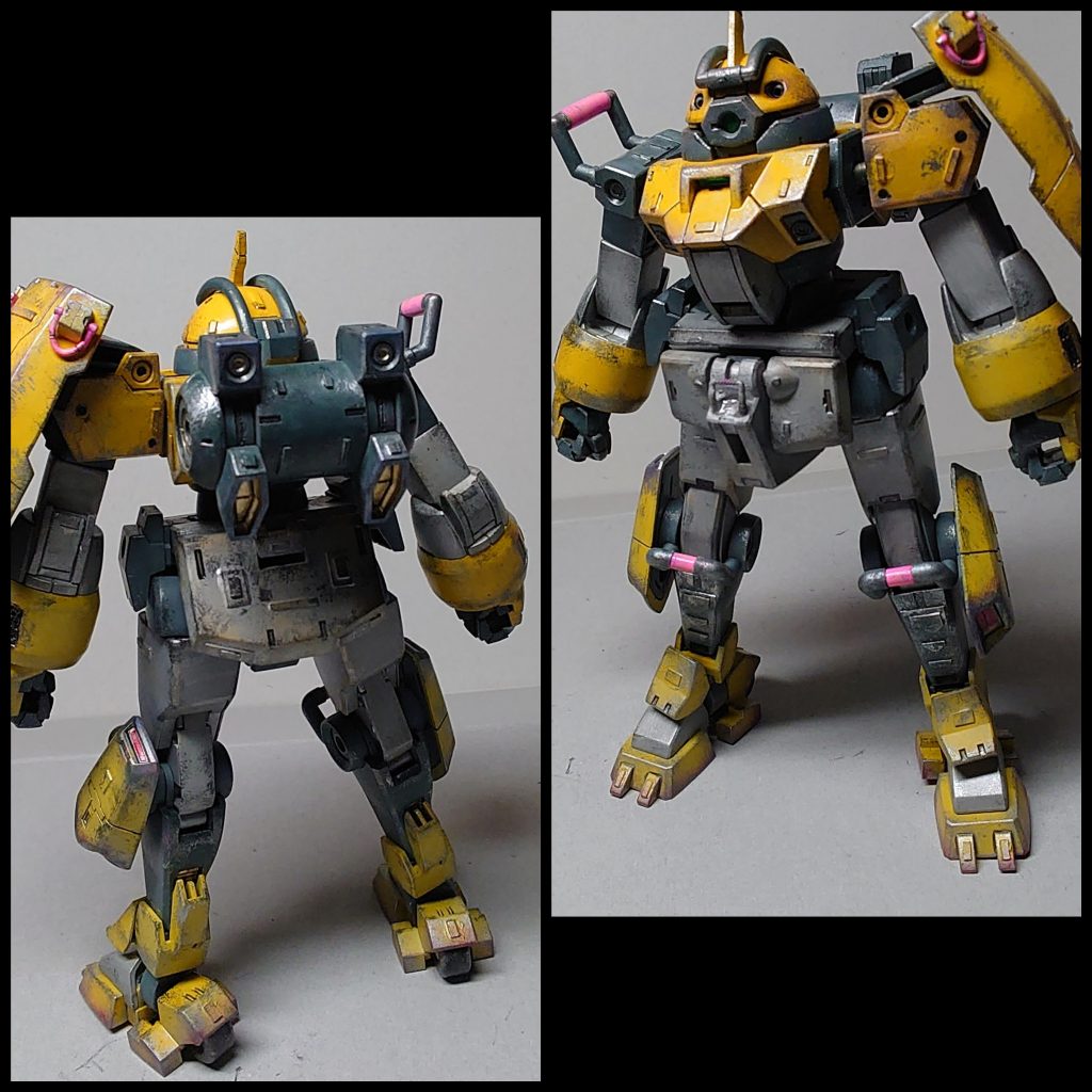 ピンク色の部分は、チュチュ専用機なので全体的に損なわないように挿し色として塗装しました。