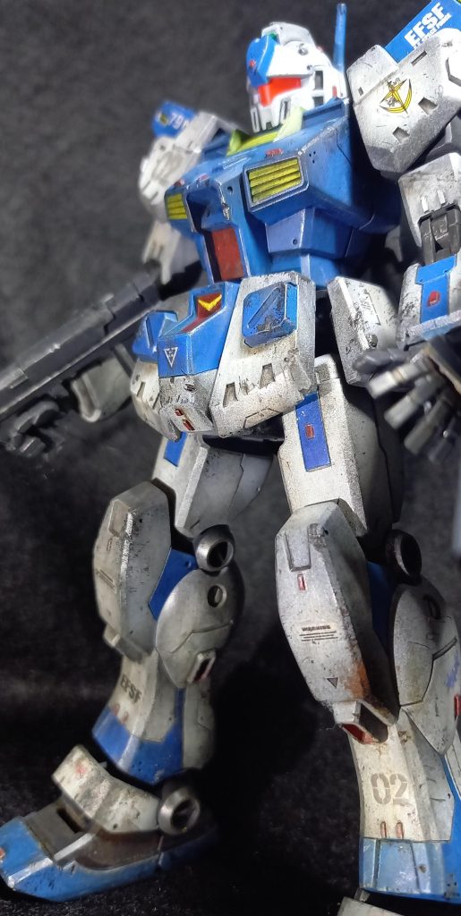 HG　ジムカスタム　瀧川カラー汚し塗装–2枚目/制作者：@feiru777