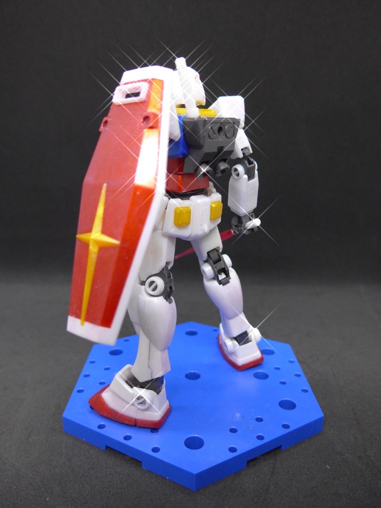 シールドをじーっと見続けると塗った効果が少しわかるかも・・・。