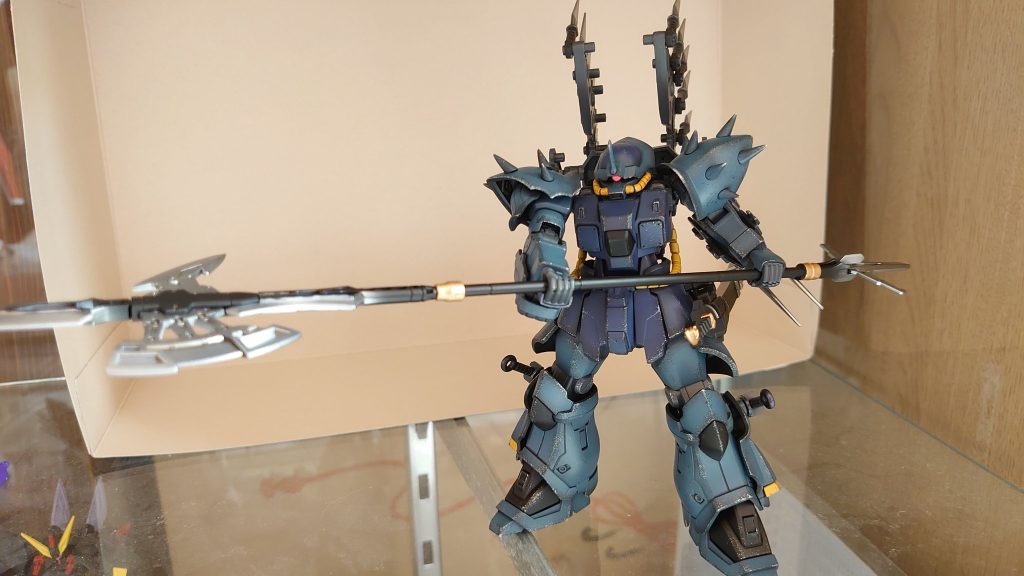 武器は30MM、背中はプラアクトから流用してます。腰の刀はビルダーズパーツから。