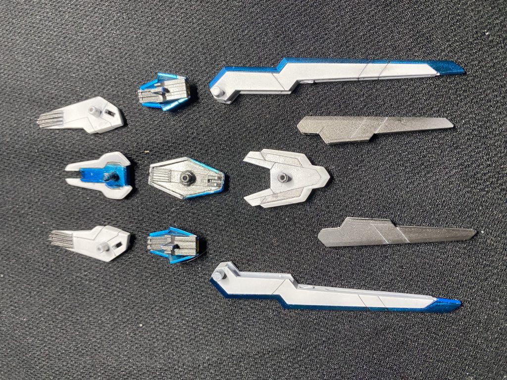 ビットスレイブの裏は結構頑張った！一部の軸、軸穴はカットしたり埋めたり、ボールジョイントに変更したり。