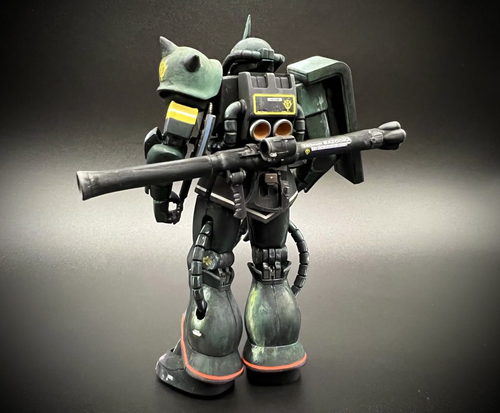 HG 1/144 ガンダムベース限定 ザクII(21stCENTURY REAL TYPE Ver.)パッケージアート仕上げ–4枚目/制作者：しろたら