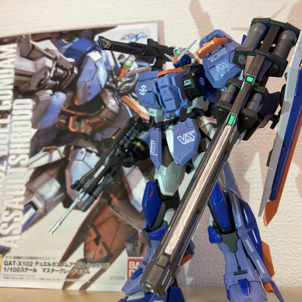 MG 1/100 デュエルガンダムアサルトシュラウド 完成品 全塗装 - プラモデル