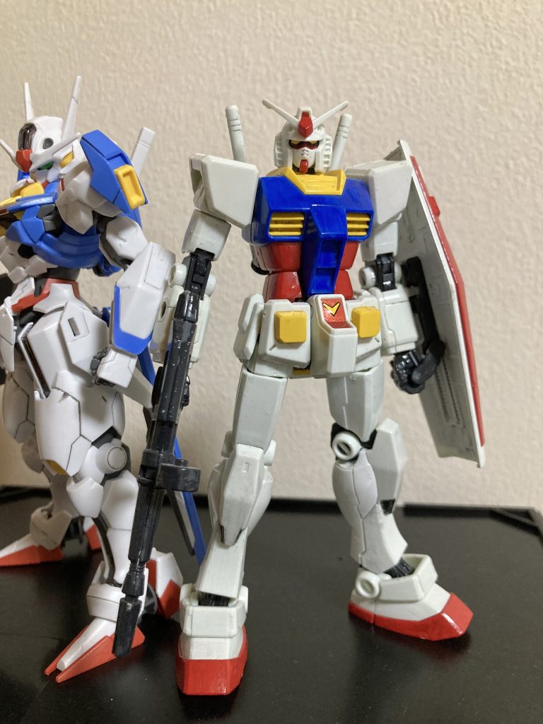 原点の”ガンダム”なんやかんやで一番かっこいいんです。初めての筆塗り全塗装の思い出の作品です。