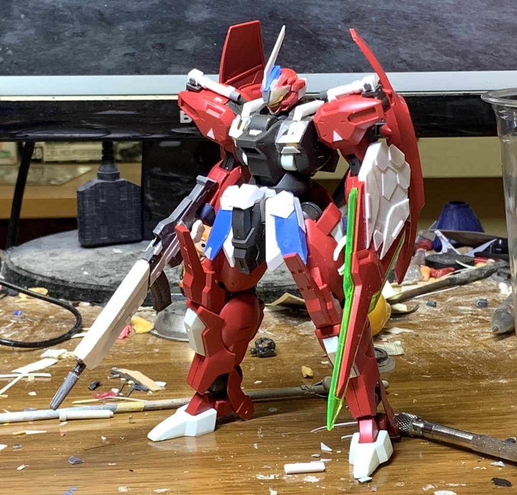 サフ直前の状態。変更点は少なめですが、ベース機からシルエットや印象を変える事ができたのではないかと思います