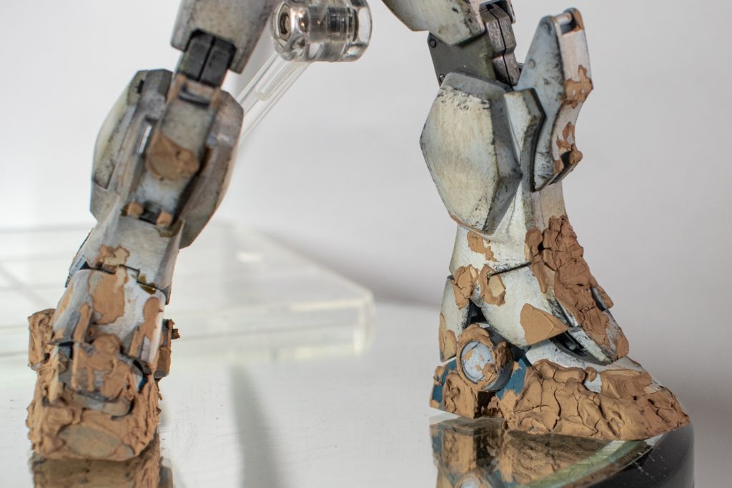 使い方が良く分からずに使ったウェザリングペースト、なんか雑かな