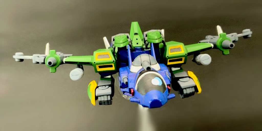 ●マッハホークモード(ガンホークMk-II)高速飛行戦に特化した形態だ!空軍の先輩達にも負けない速さだぞ!