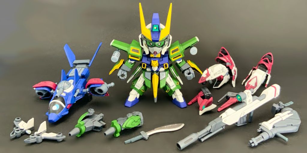 ●セット全容画像右側がヘヴィウェポン(HW)パーツだ!