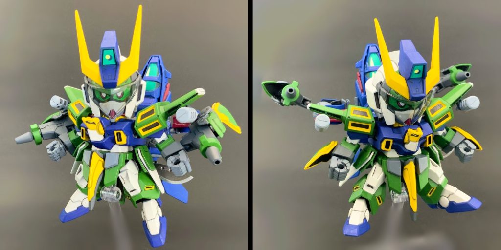 ●アクション(ガンホークMk-II)モチーフは『ビルドガンダムMk-II』だ!『ビルドブースターMk-II』風のアクションが出来るように作ったよ!