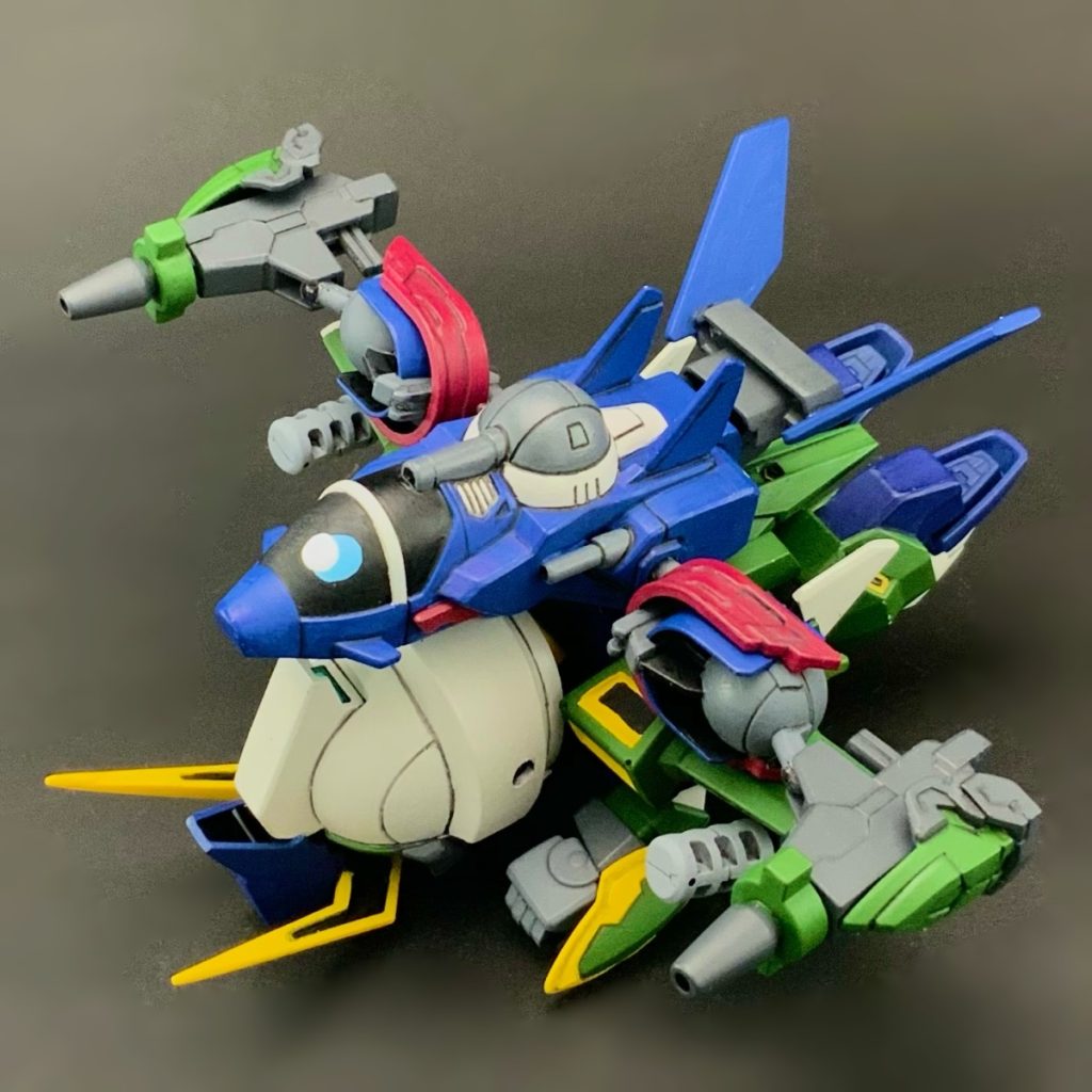 ●ジェットモード(ガンホークMk-II)飛行戦に秀でた形態だ!ザタリオン帝国軍のガブスレイと幾度となく戦うぞ!