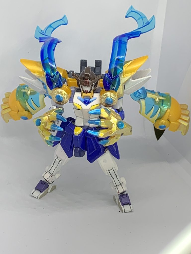 腕部の装甲を展開する事ができます。かめはめ波のパーツ追加してエフェクトとかつければよかったな……