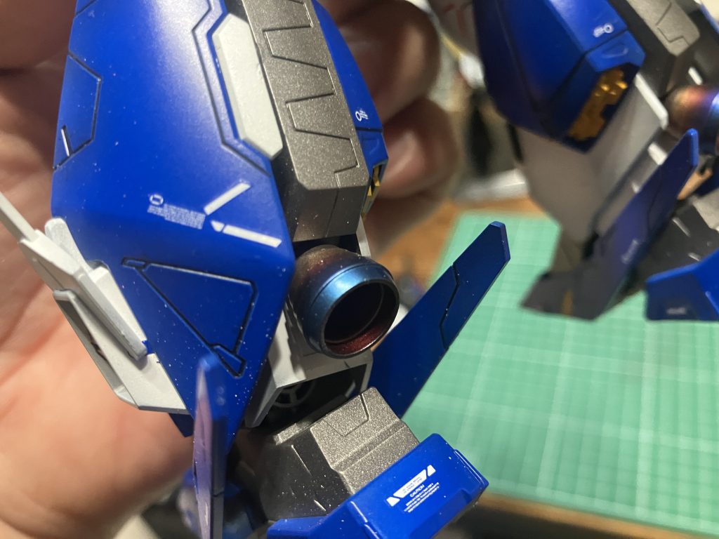 バーニアはチタン焼っぽくしてみました。